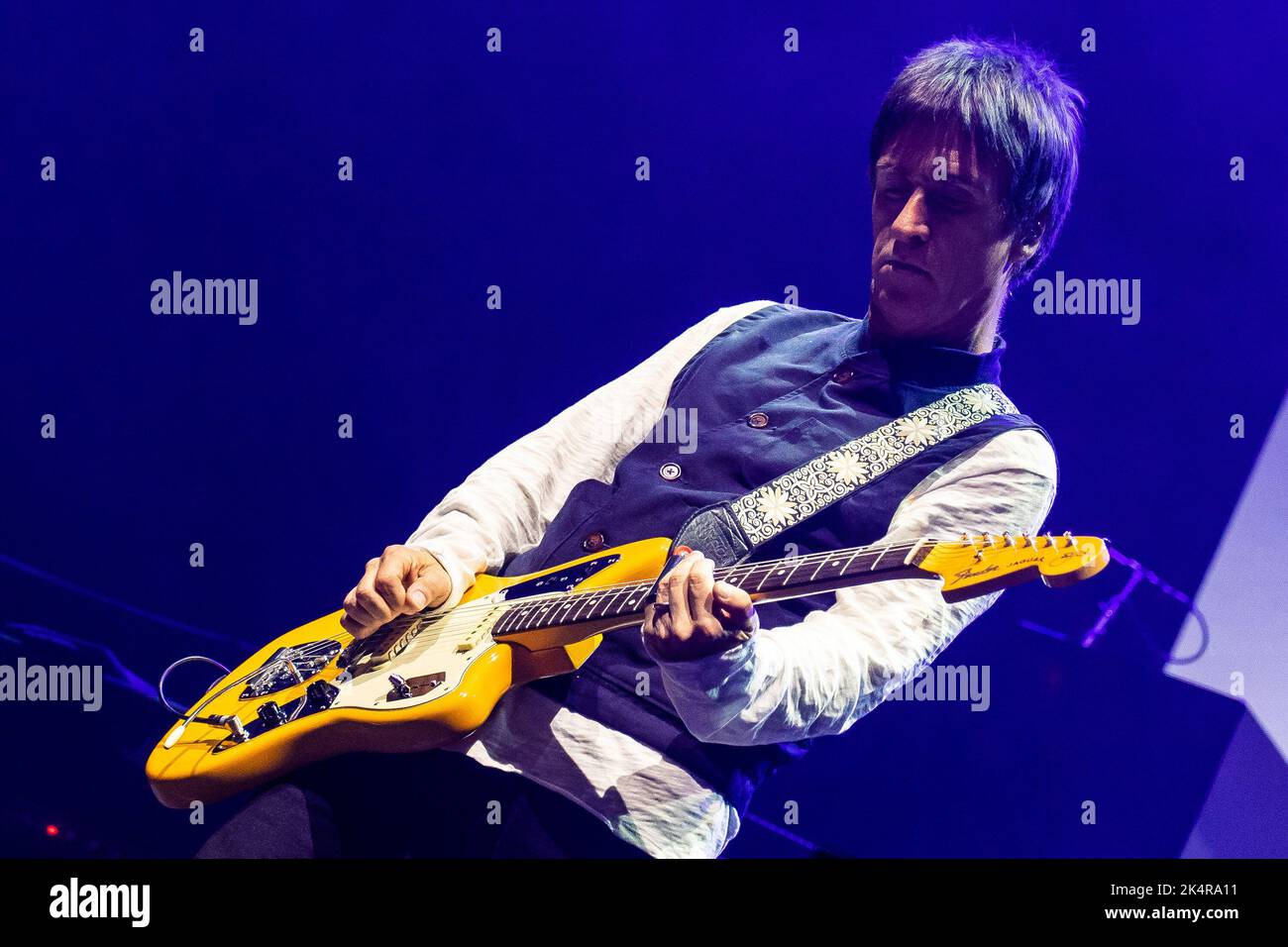 Boston, ma, États-Unis. 3rd octobre 2022. Johnny Marr se présente à TD Garden à Boston, Massachusetts, sur 3 octobre 2022. Crédit : Katy Rogers/Media Punch/Alamy Live News Banque D'Images