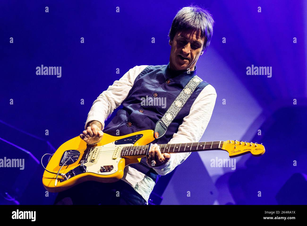 Boston, ma, États-Unis. 3rd octobre 2022. Johnny Marr se présente à TD Garden à Boston, Massachusetts, sur 3 octobre 2022. Crédit : Katy Rogers/Media Punch/Alamy Live News Banque D'Images