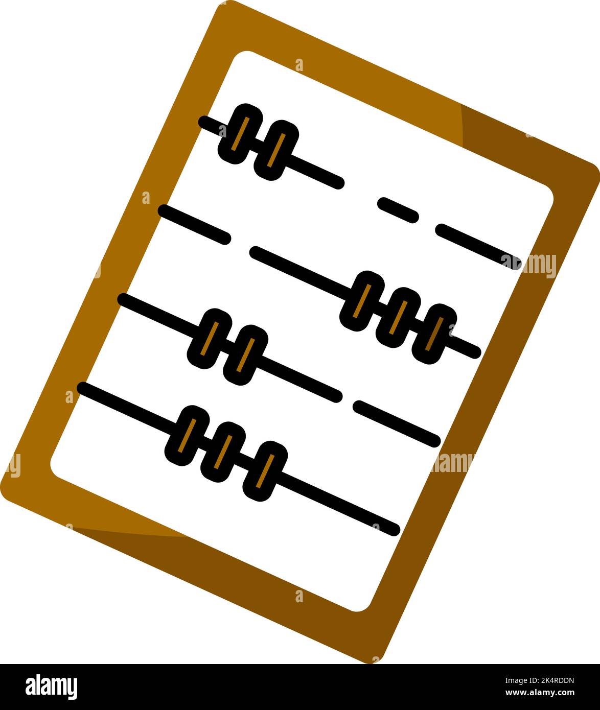 Sujet mathématique, illustration, vecteur sur fond blanc. Illustration de Vecteur