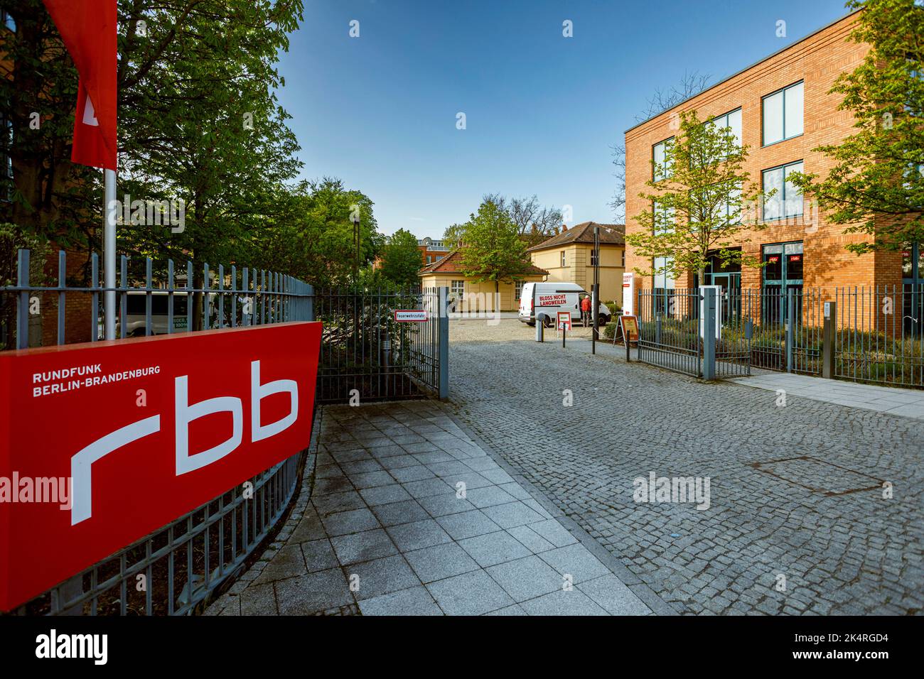 Rundfunk Berlin-Brandenburg à Babelsberg, la société de radiodiffusion publique Banque D'Images