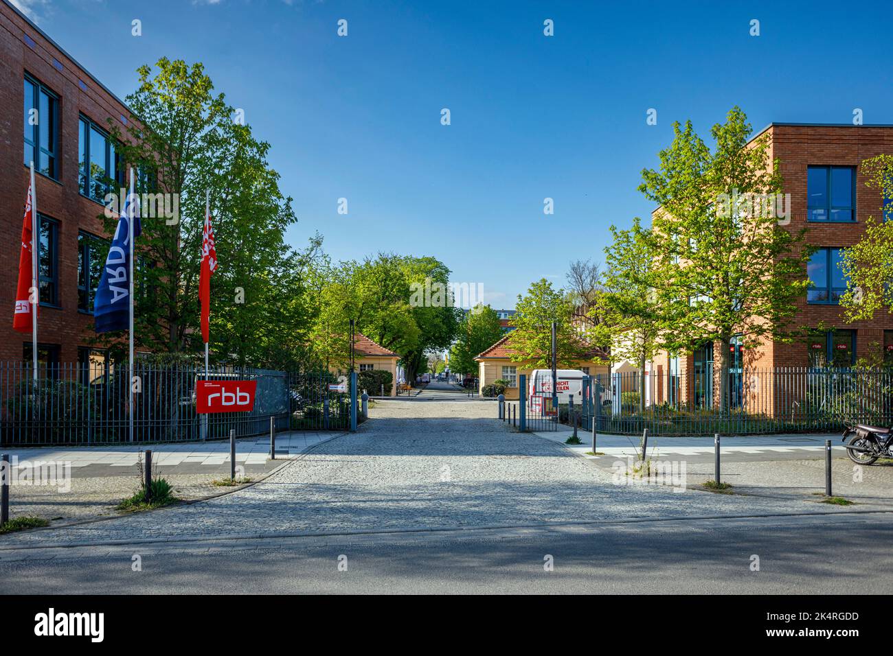 Rundfunk Berlin-Brandenburg à Babelsberg, la société de radiodiffusion publique Banque D'Images