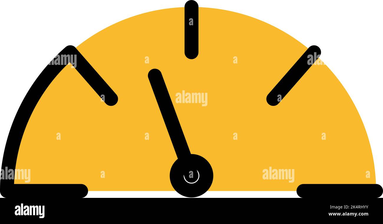 Contrôle de la vitesse du véhicule, illustration, vecteur sur fond blanc. Illustration de Vecteur