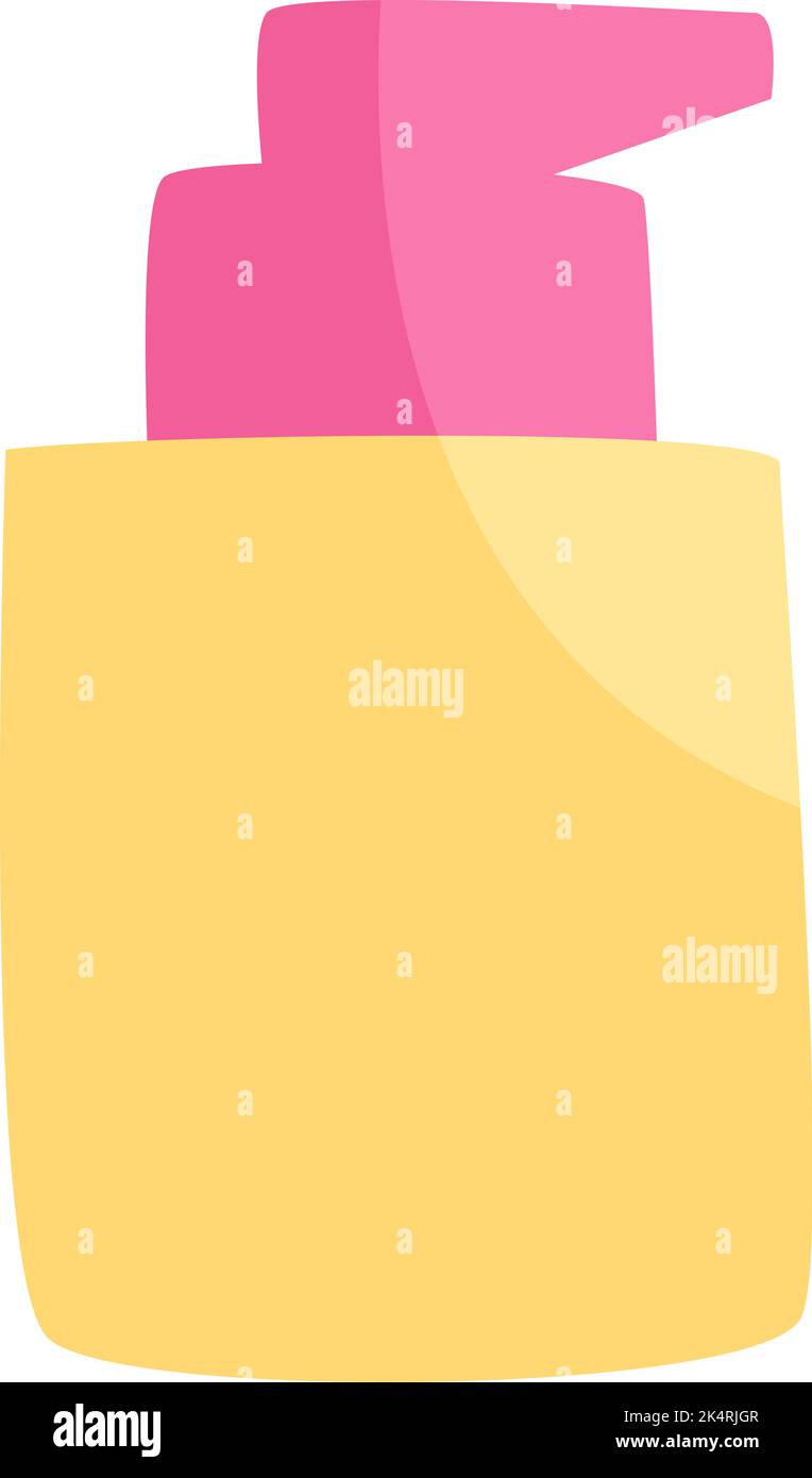 Crème cosmétique rose, illustration, vecteur sur fond blanc. Illustration de Vecteur