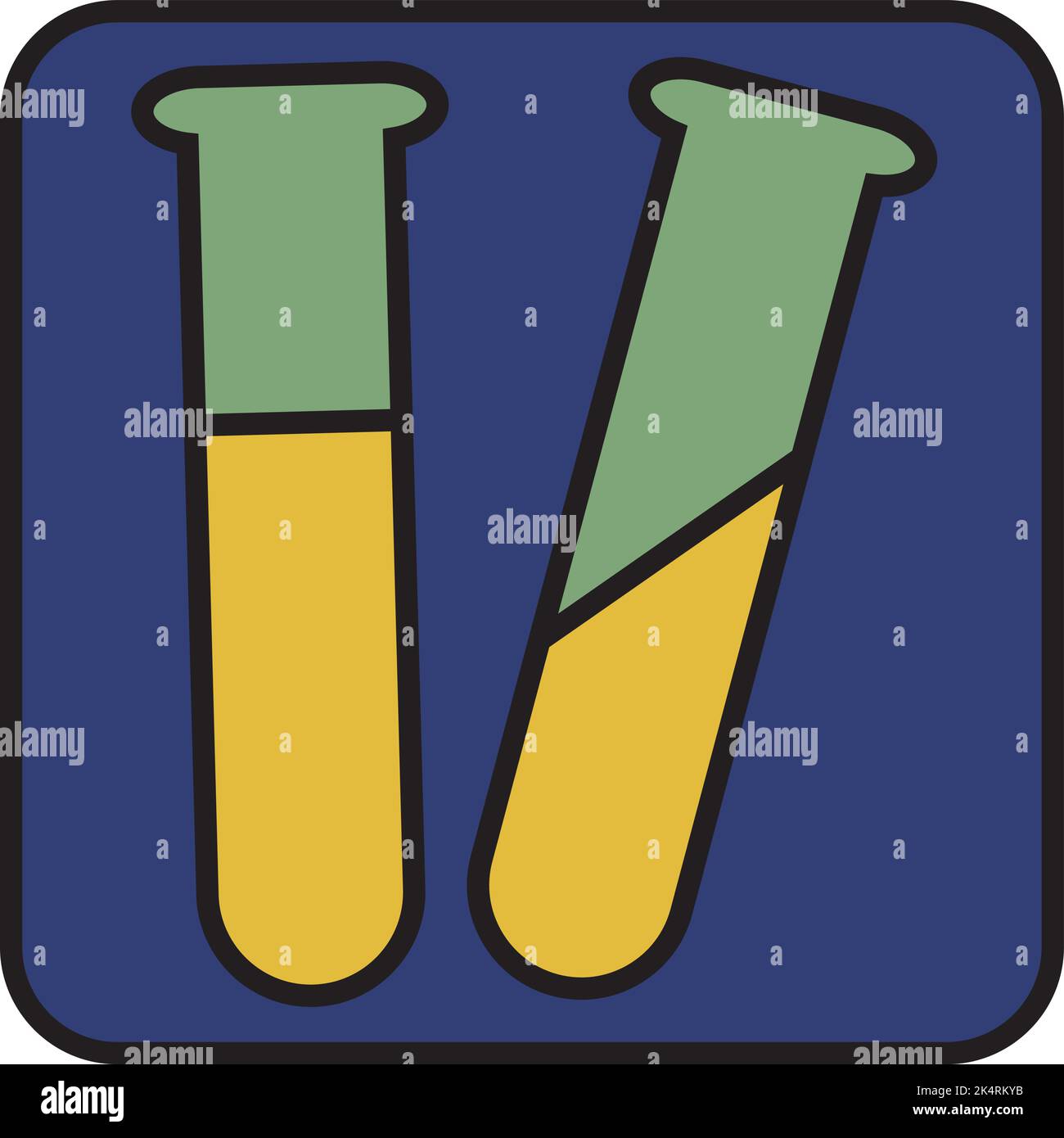 Classe de chimie, illustration, vecteur sur fond blanc. Illustration de Vecteur