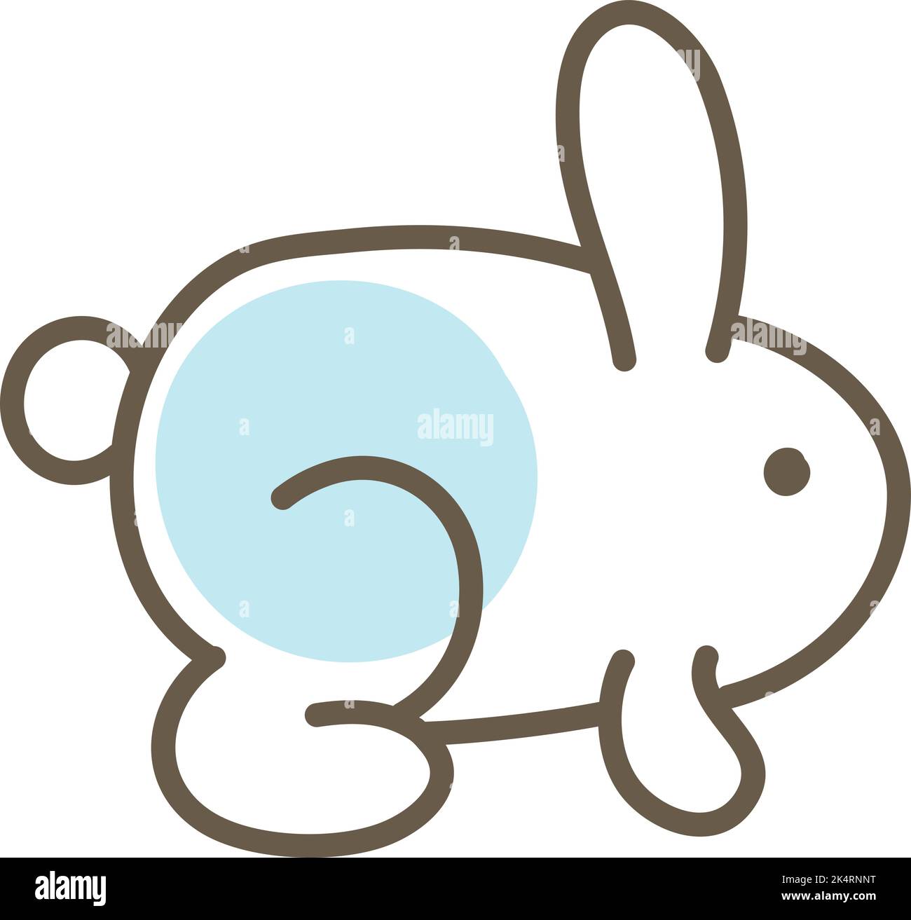 Lapin de ferme, illustration, vecteur sur fond blanc. Illustration de Vecteur