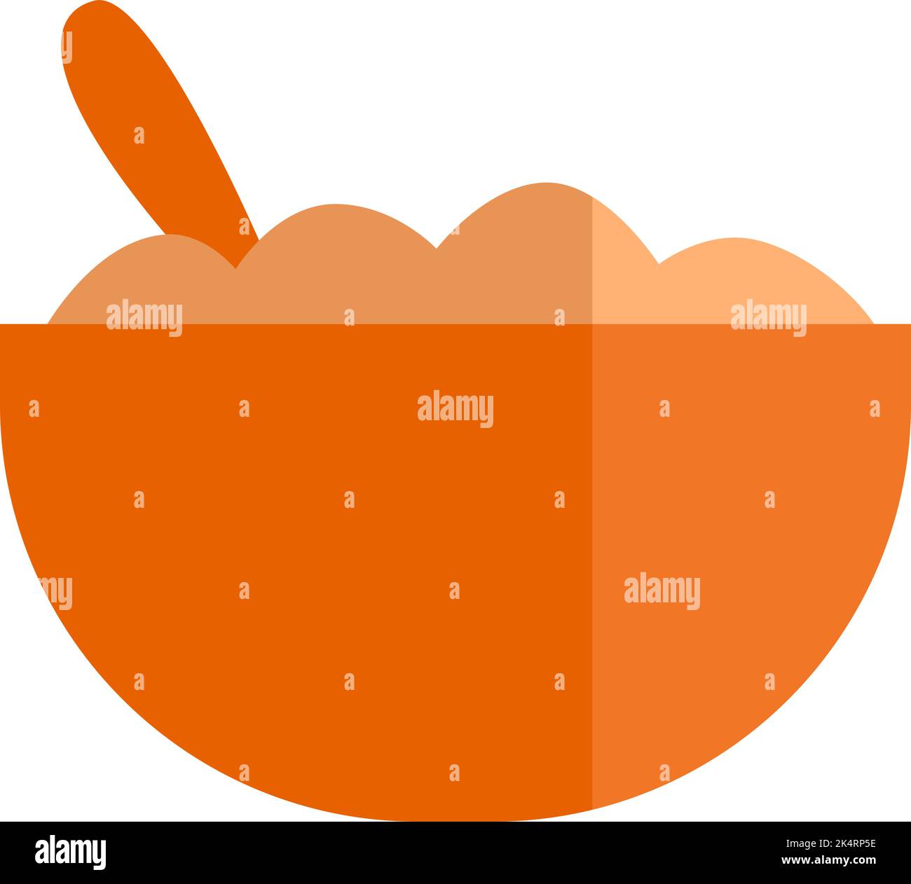 Salade du déjeuner , illustration, vecteur sur fond blanc. Illustration de Vecteur