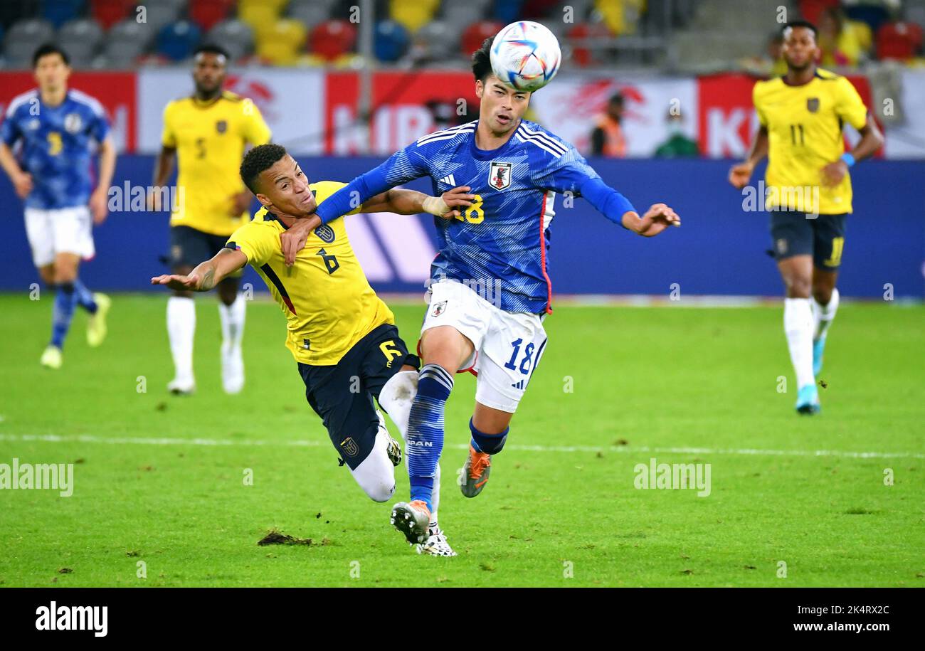Match international de préparation, Merkur-Spiel-Arena Düsseldorf: Japon contre Equateur; Banque D'Images