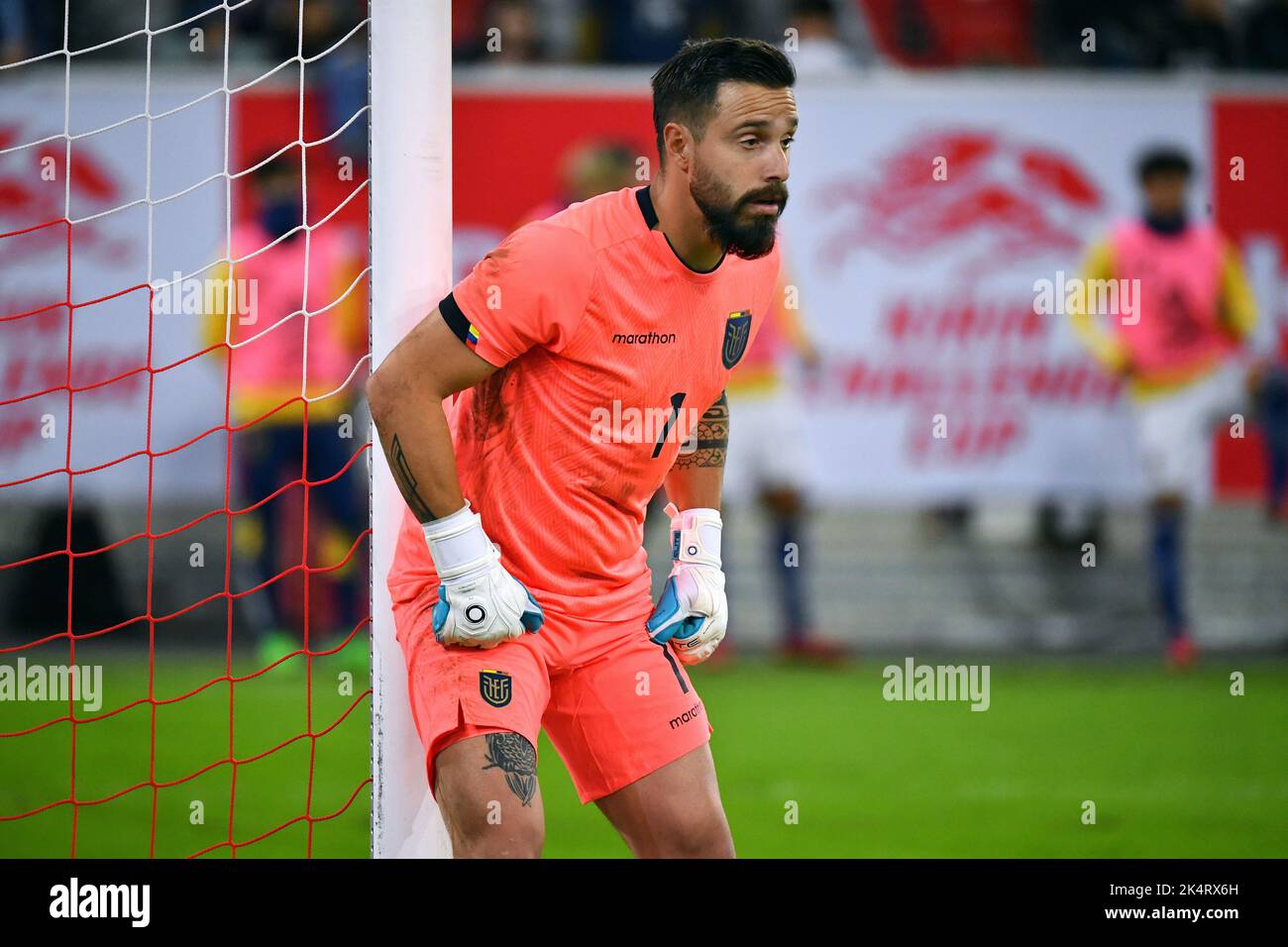 Match international de préparation, Merkur-Spiel-Arena Düsseldorf: Japon contre Equateur; Hernan Galindez (ECU) Banque D'Images