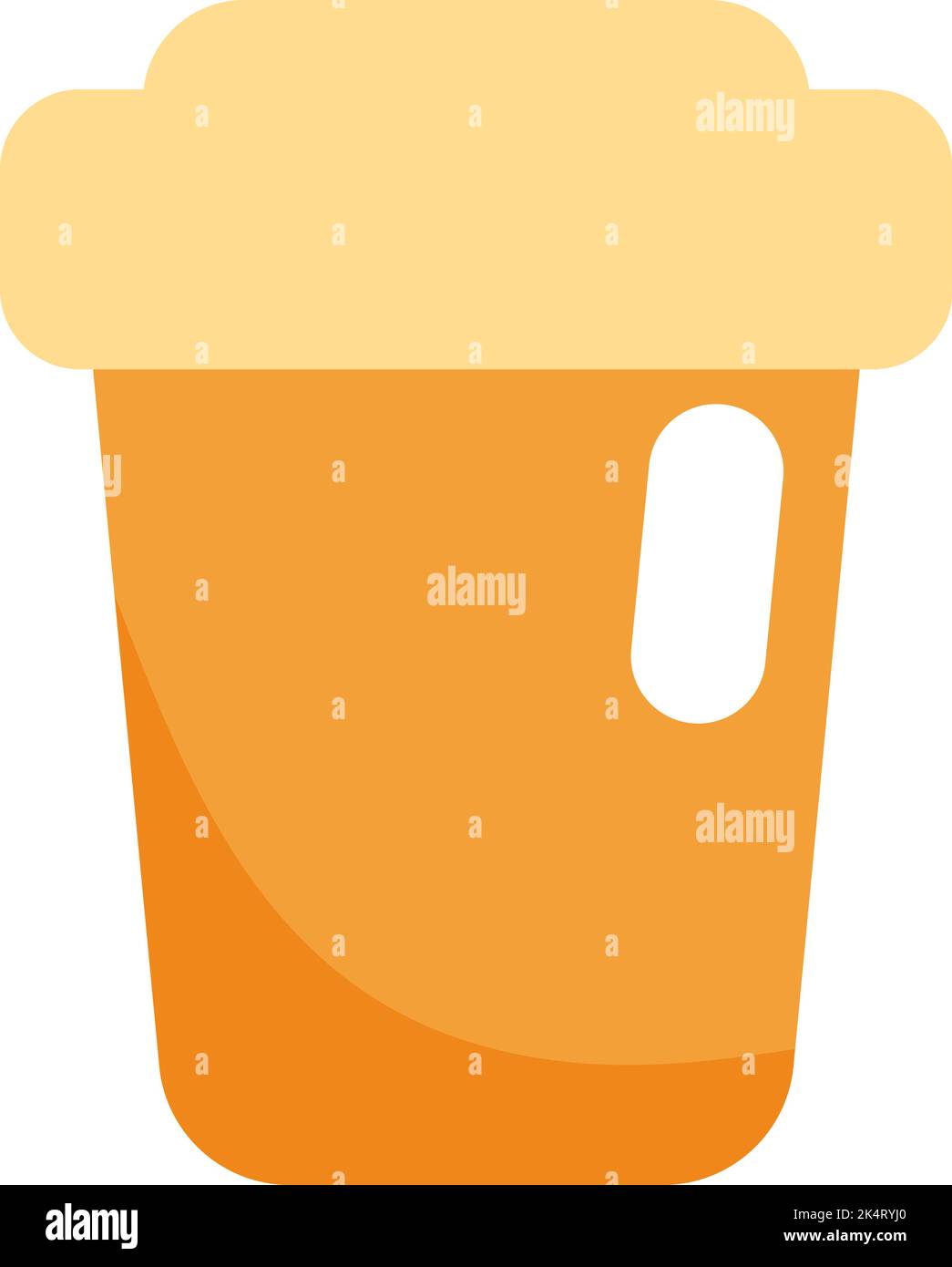 Thé dans une tasse en plastique, illustration, vecteur sur fond blanc. Illustration de Vecteur