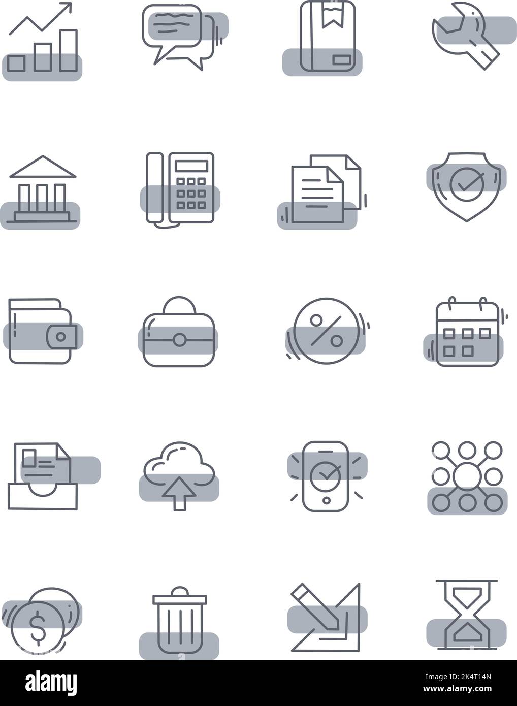 Technologie d'entreprise, illustration, vecteur sur fond blanc. Illustration de Vecteur