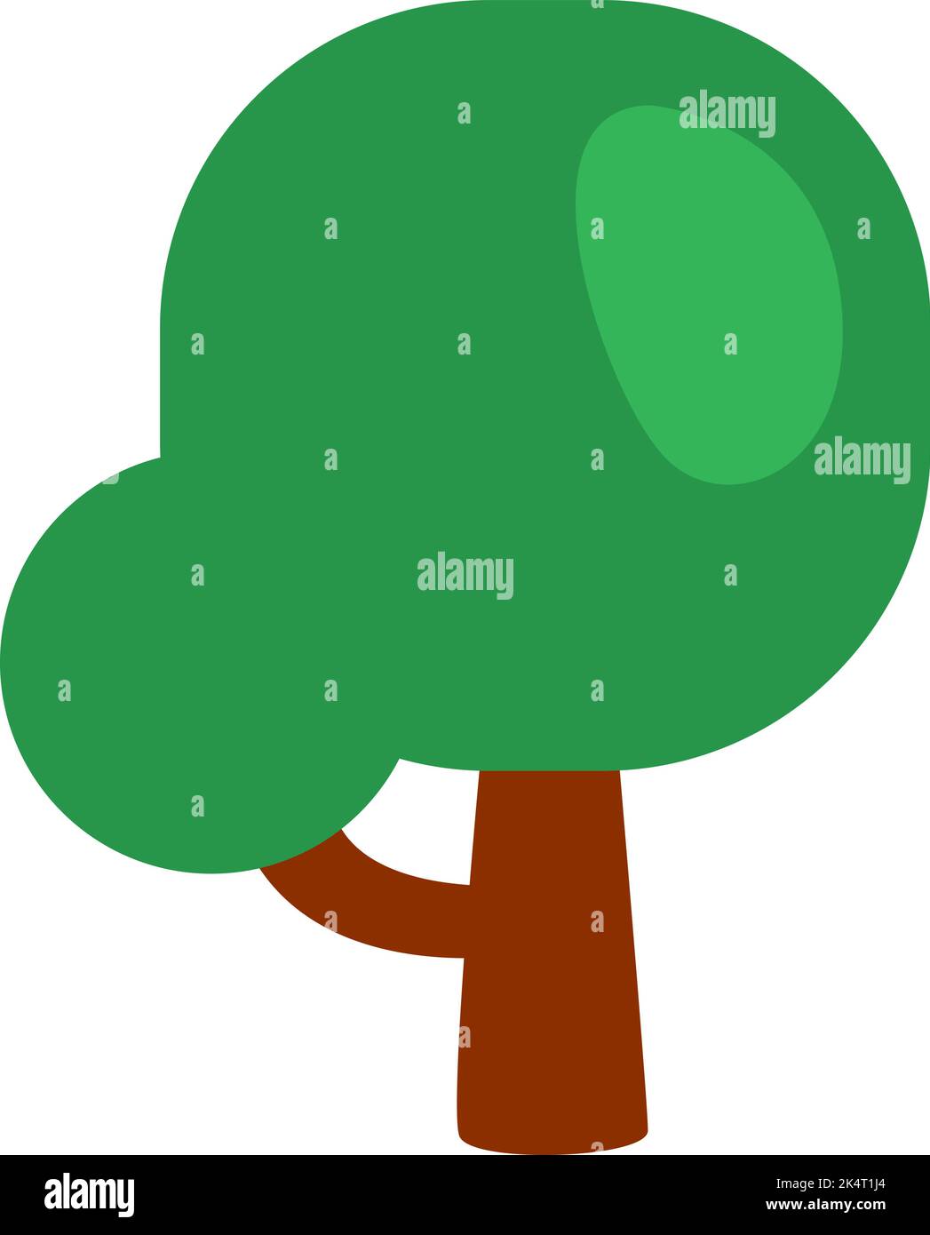 Arbre de fougère, illustration, vecteur sur fond blanc. Illustration de Vecteur