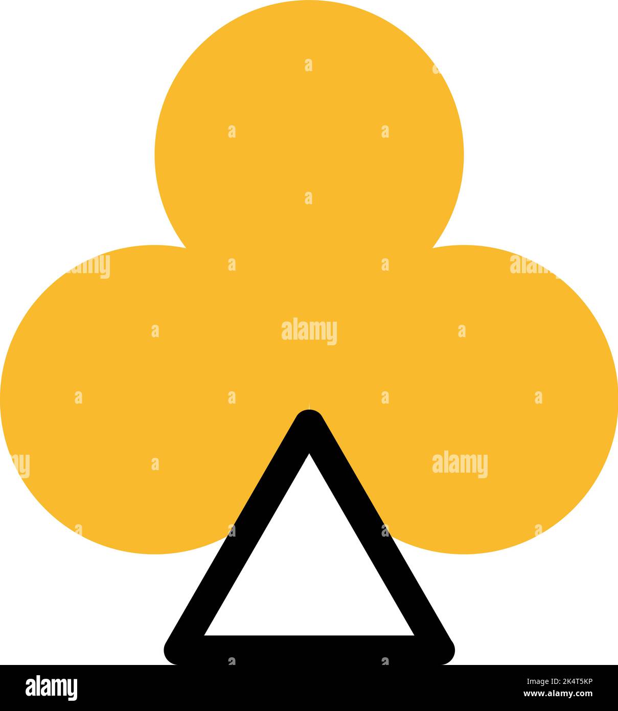 Trèfle de Casino, illustration, vecteur sur fond blanc. Illustration de Vecteur