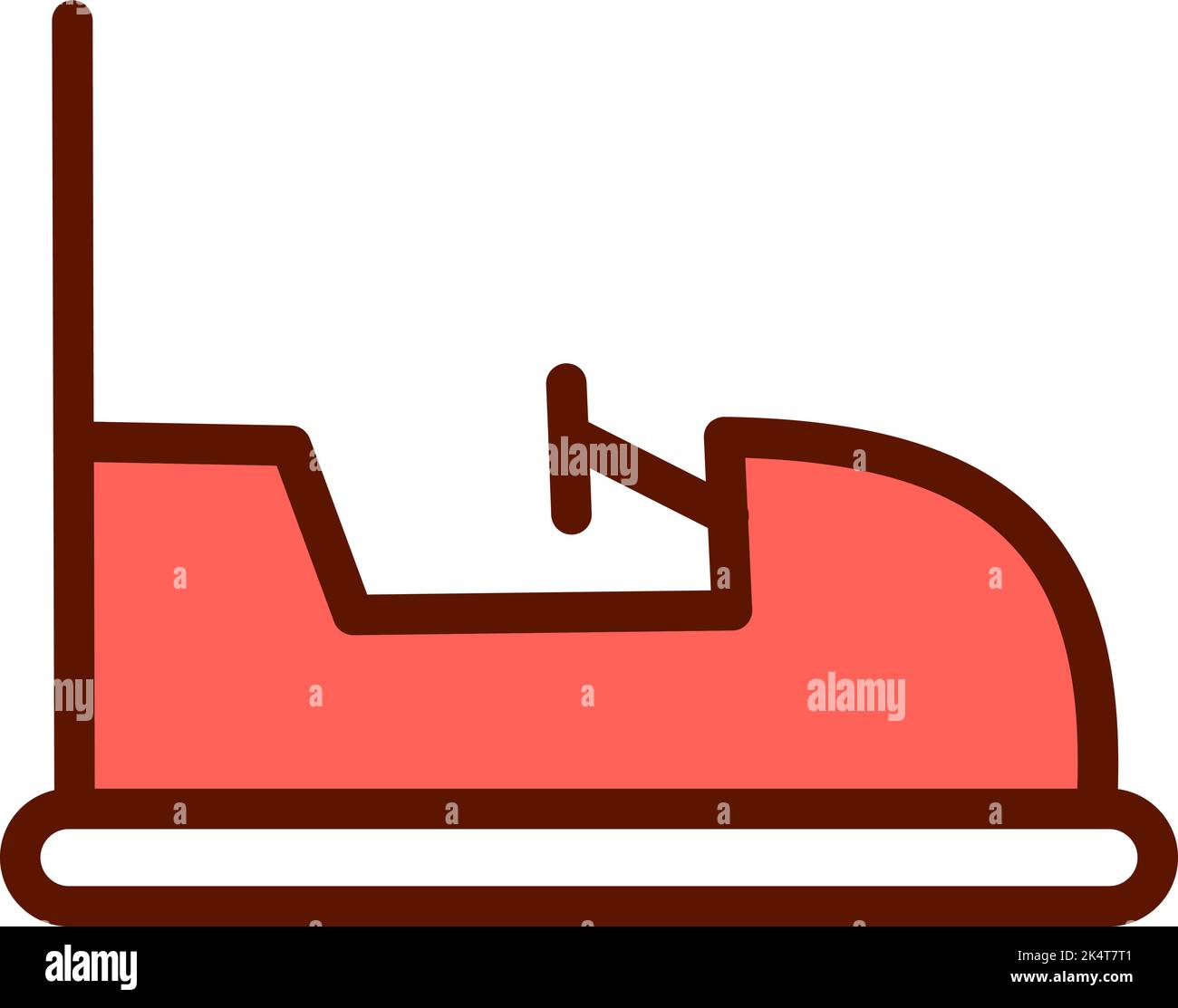 Cahotage de voiture de Carnival, illustration, vecteur sur fond blanc. Illustration de Vecteur
