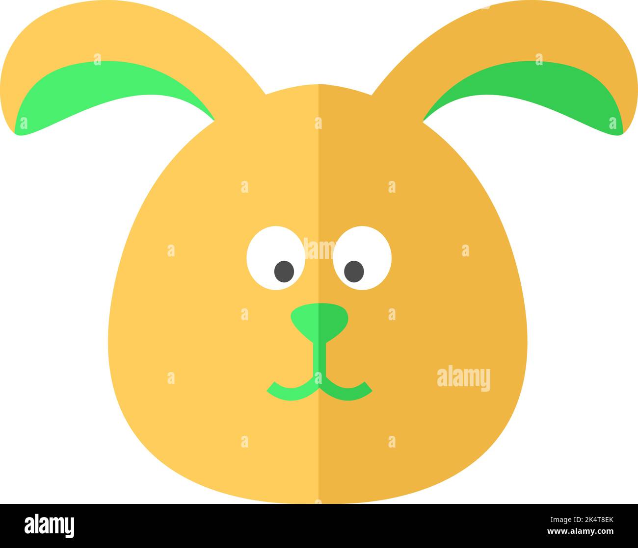 Lapin de Pâques, illustration, vecteur sur fond blanc. Illustration de Vecteur