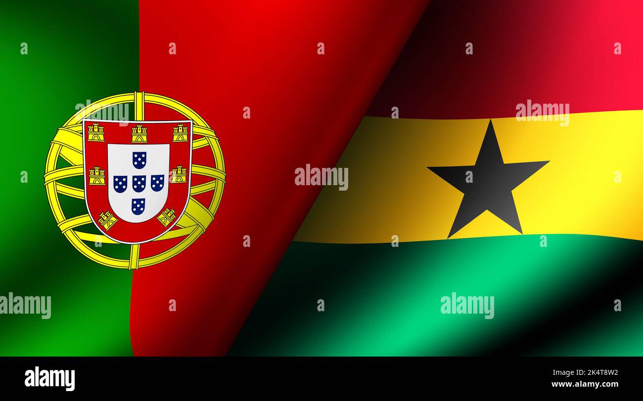 Football 2022 | cartes de match de groupe (Portugal vs Ghana) Banque D'Images