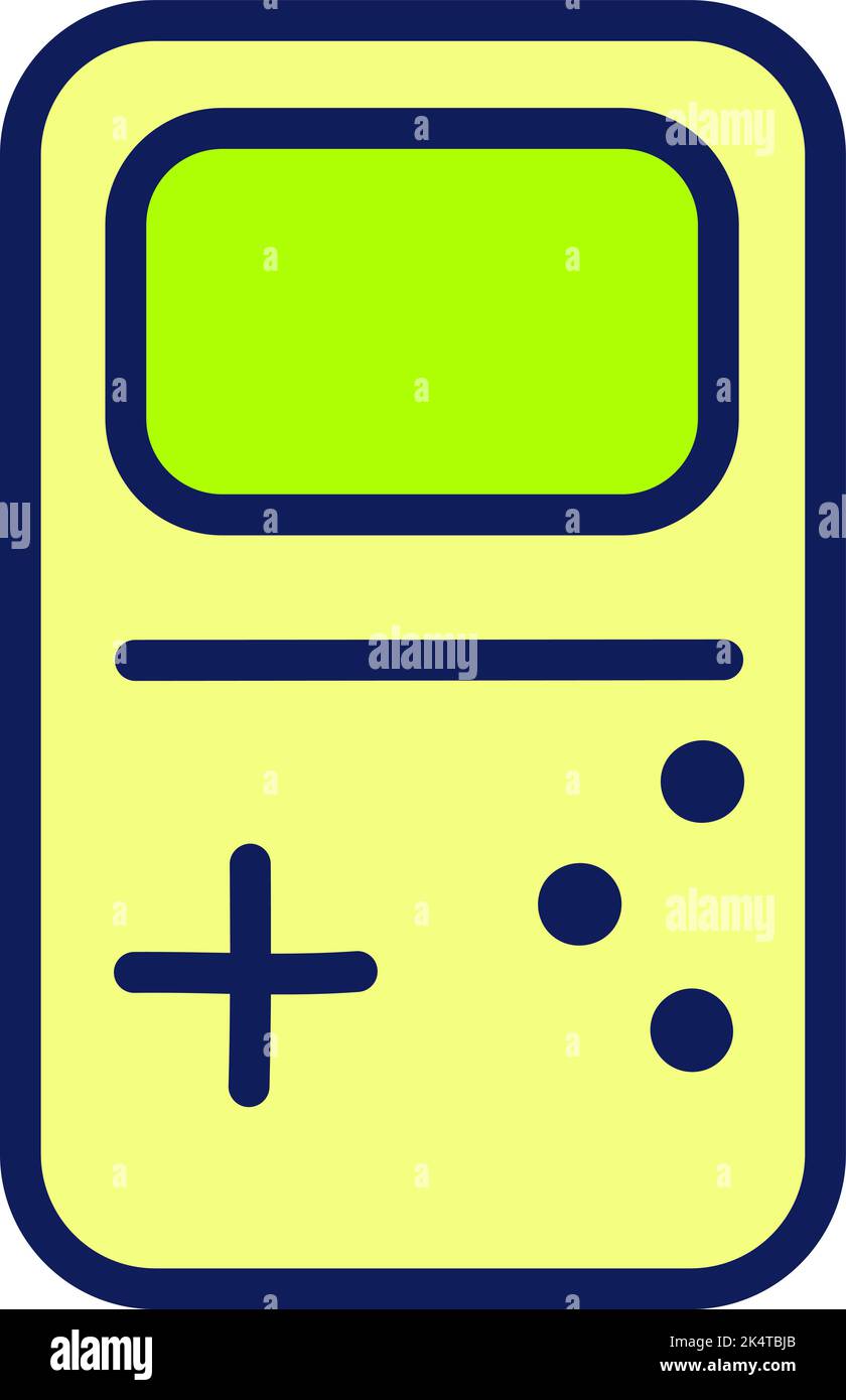 Tetris portable, illustration, vecteur sur fond blanc. Illustration de Vecteur