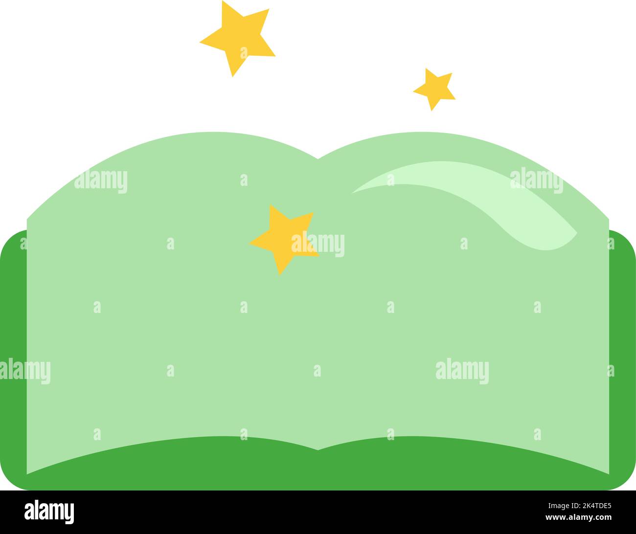 Livre magique, illustration, vecteur sur fond blanc. Illustration de Vecteur