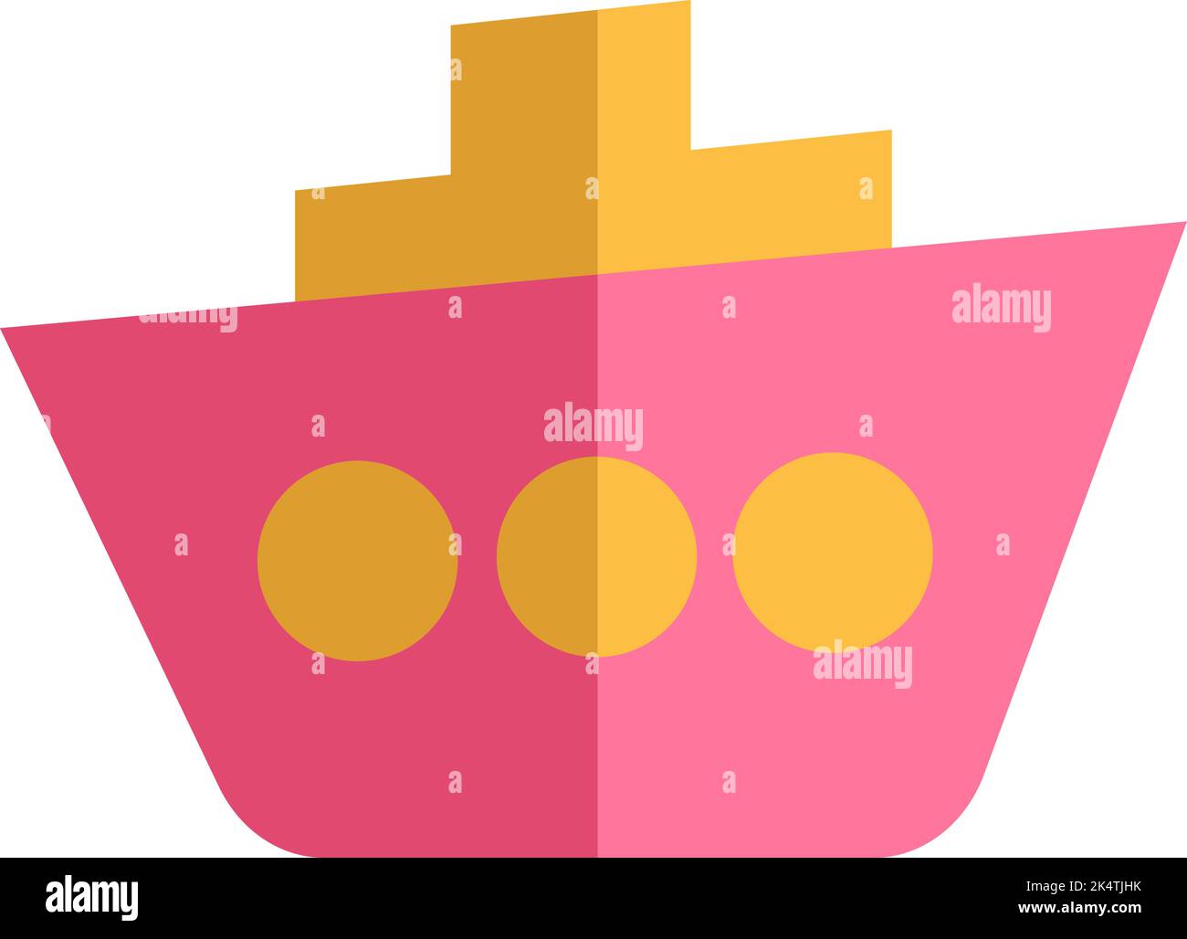 Bateau de voyage, illustration, vecteur sur fond blanc. Illustration de Vecteur