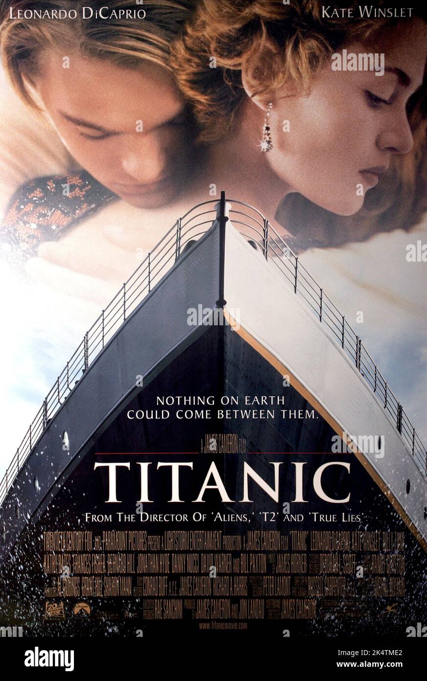 Titanic 1997. Affiche du film Titanic. Leonardo DiCaprio, Kate Winslet Photo Stock Alamy
