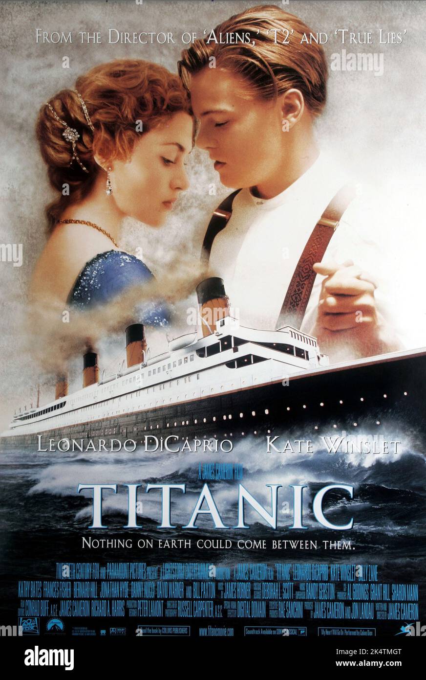 Titanic 1997. Affiche du film Titanic. Leonardo DiCaprio et Kate Winslet Banque D'Images