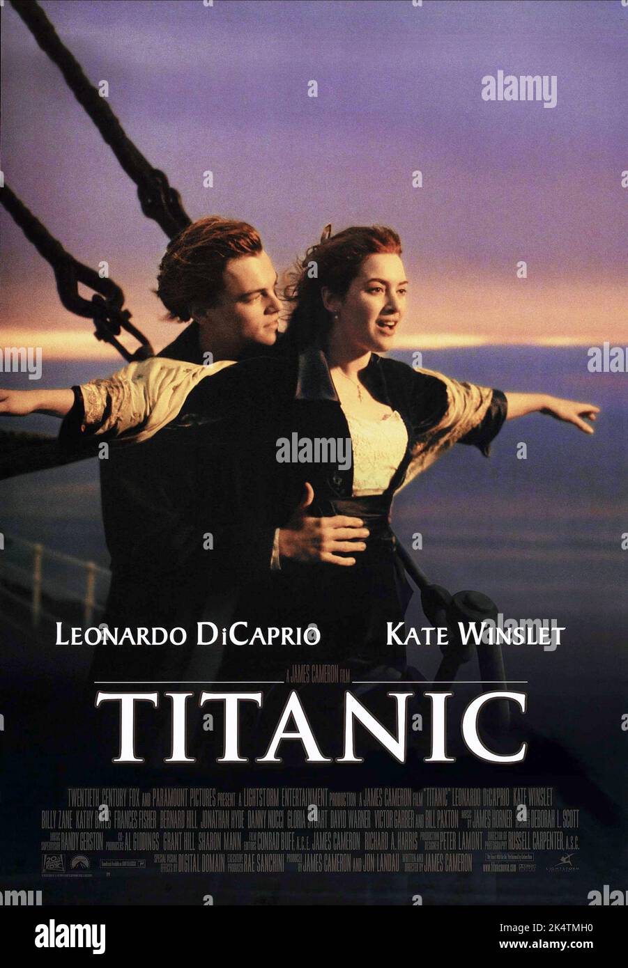 Titanic 1997. Affiche du film Titanic Banque D'Images