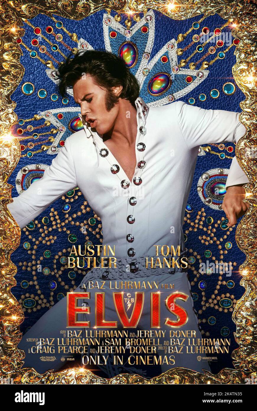 Elvis 2022. Affiche de film Elvis. Austin Butler Banque D'Images Elvis 2022. Affiche de film Elvis. Austin Butler Banque D'Images