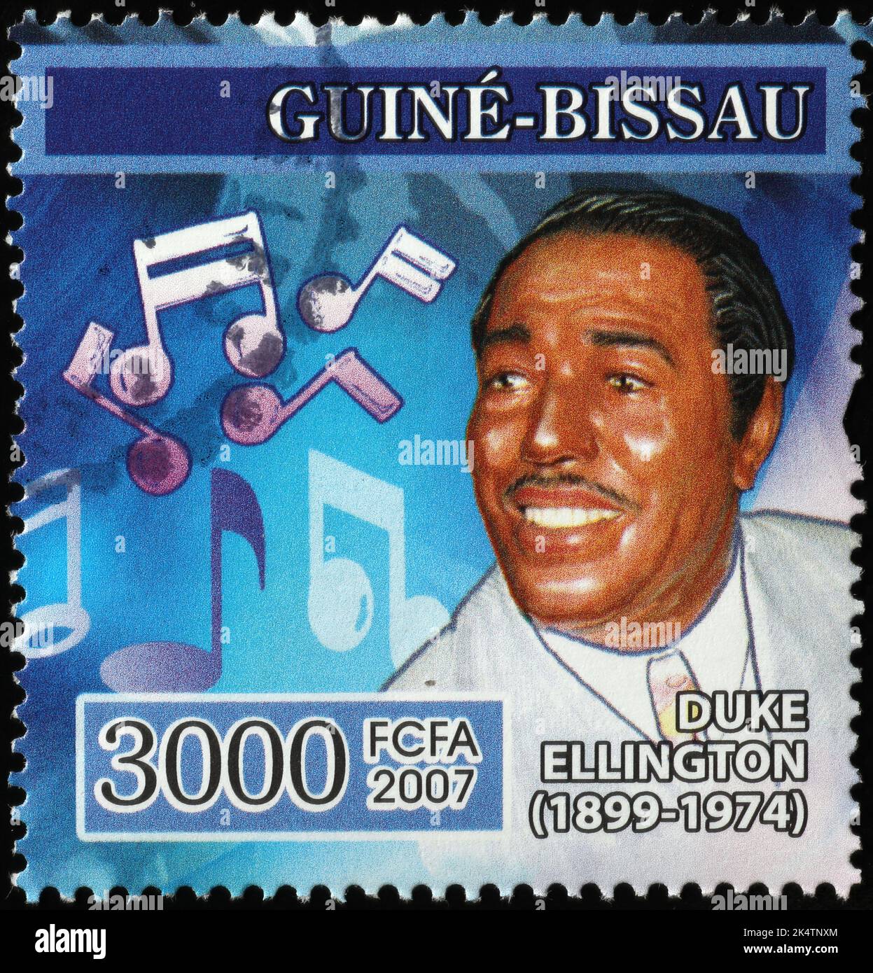 Duc Ellington sur le timbre-poste de la Guinée-Bissau Banque D'Images