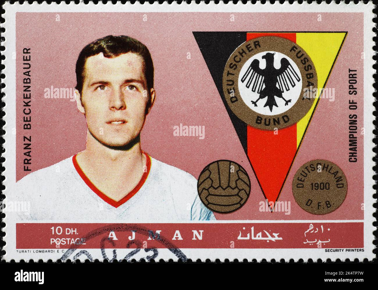 Poster Football Ancien - Franz Beckenbauer - Allemagne RFA / Bayern Munich - Avant 2000