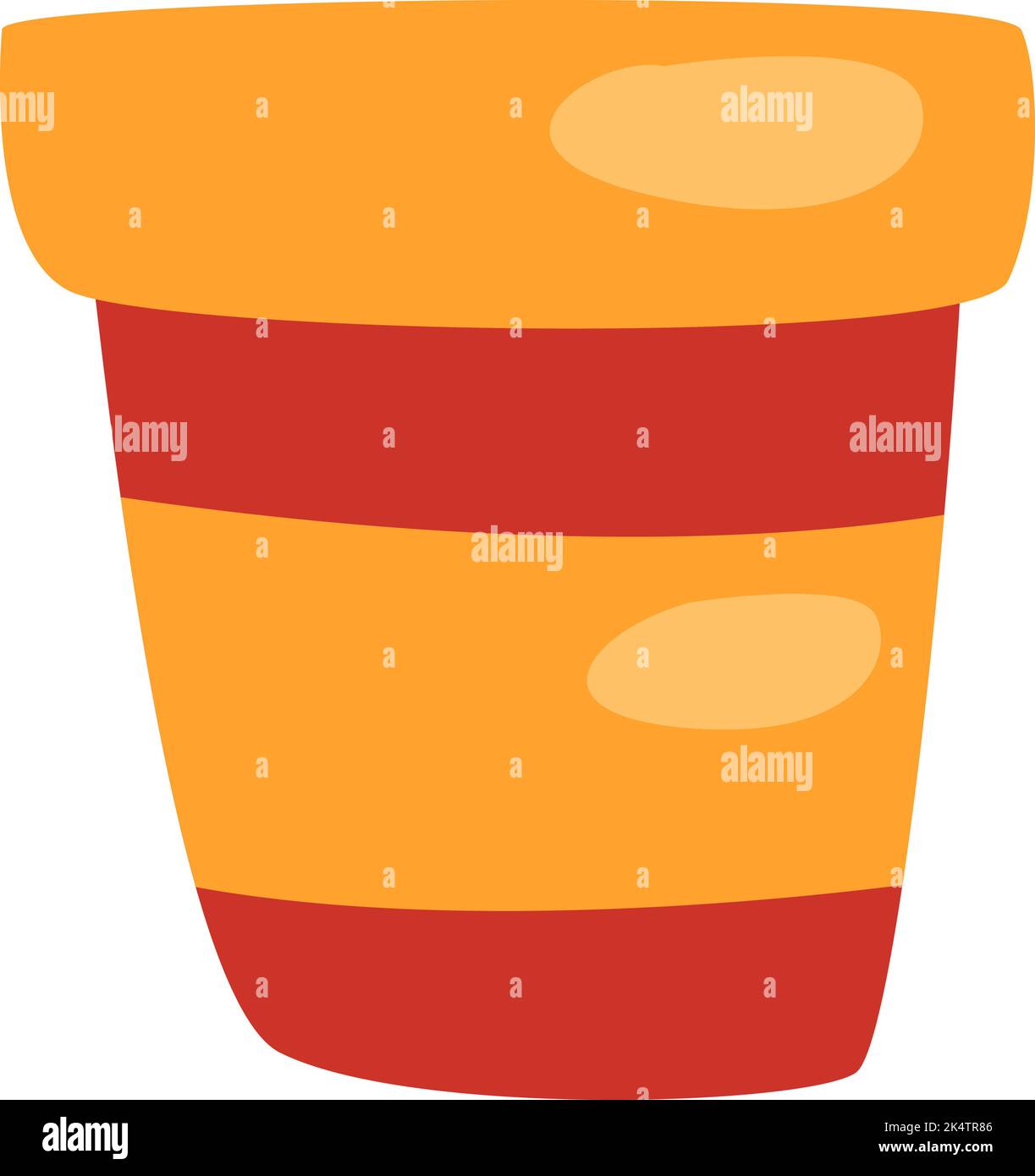 Gobelet rouge à emporter, illustration, vecteur sur fond blanc. Illustration de Vecteur
