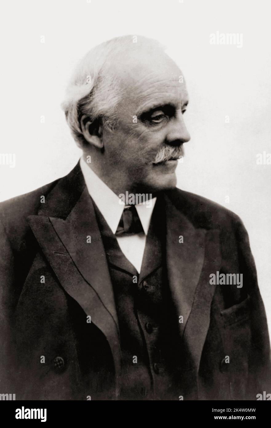 Arthur James Balfour, 1er comte de Balfour, 1848 - 1930. Homme politique conservateur britannique, homme d'État et Premier ministre. Banque D'Images
