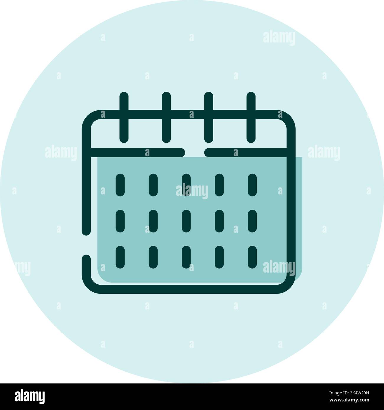 Calendrier de l'hôtel, illustration, vecteur sur fond blanc. Illustration de Vecteur