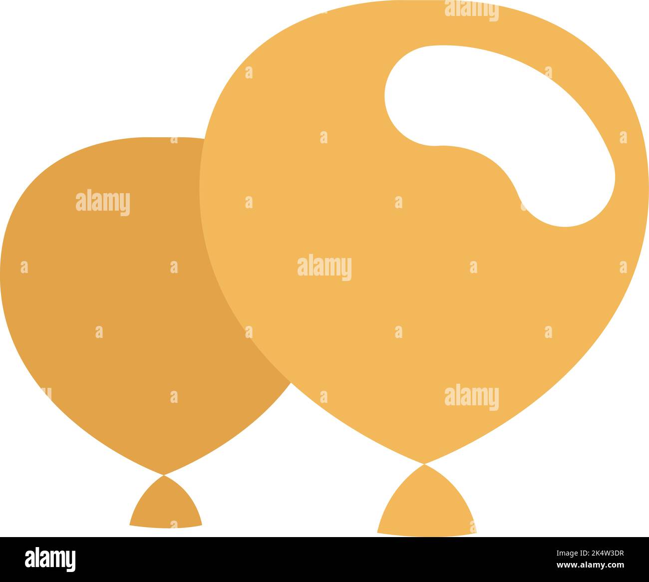 Ballons de jardin d'enfants, illustration, vecteur sur fond blanc. Illustration de Vecteur