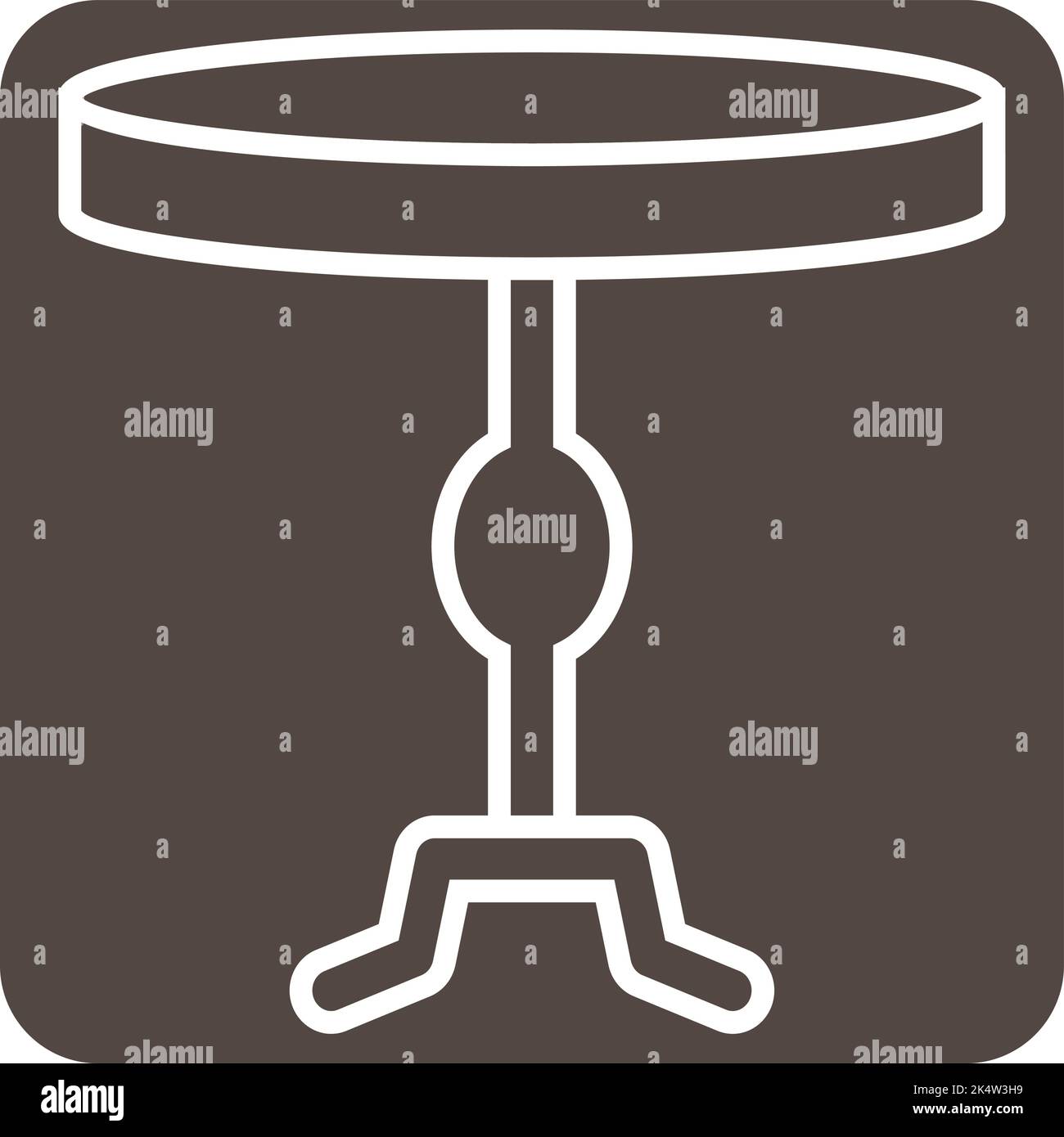 Sa table ronde Banque d'images vectorielles - Alamy