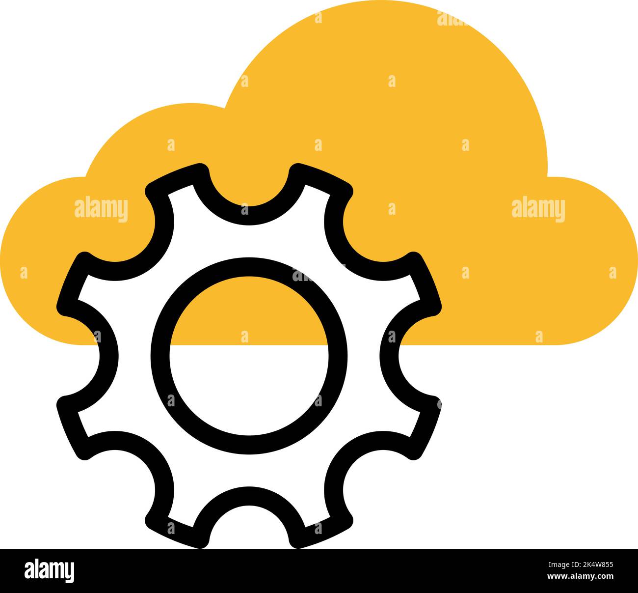 Optimisation du cloud réseau, illustration, vecteur sur fond blanc. Illustration de Vecteur