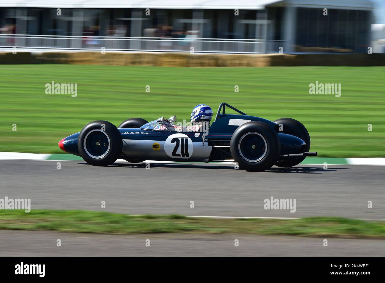John Milicevic, Lotus-BRM 24, Glover Trophy, une course de 25 minutes pour des voitures du Grand Prix de 1½ litre, qui ont concouru sur des pistes au Royaume-Uni et en Europe, entre autres Banque D'Images