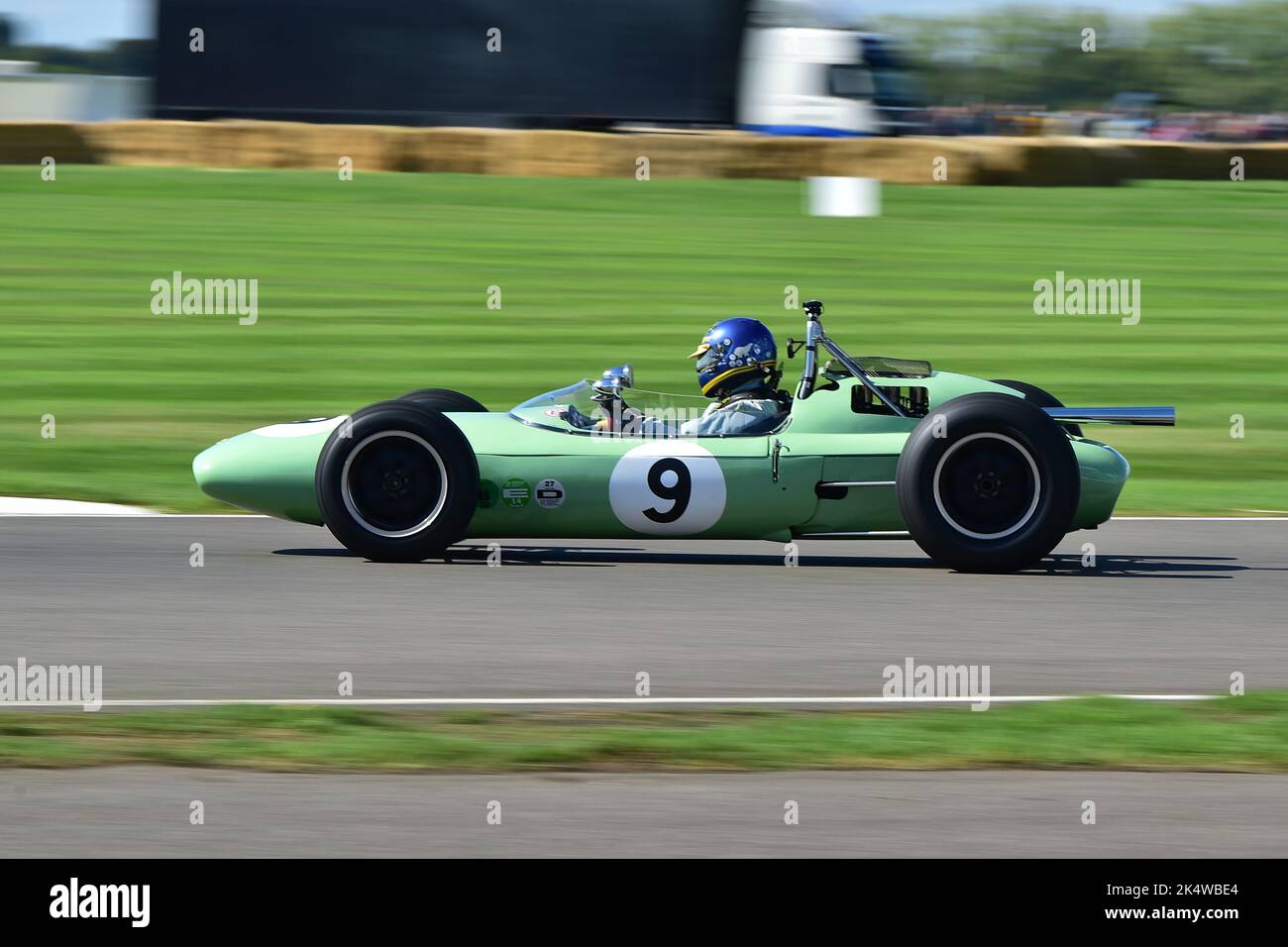 Andrew Beaumont, Lotus-Climax 24, Glover Trophy, une course de 25 minutes pour des voitures de Grand Prix de 1½ litre, qui ont concouru sur des circuits au Royaume-Uni et en Europe, Banque D'Images