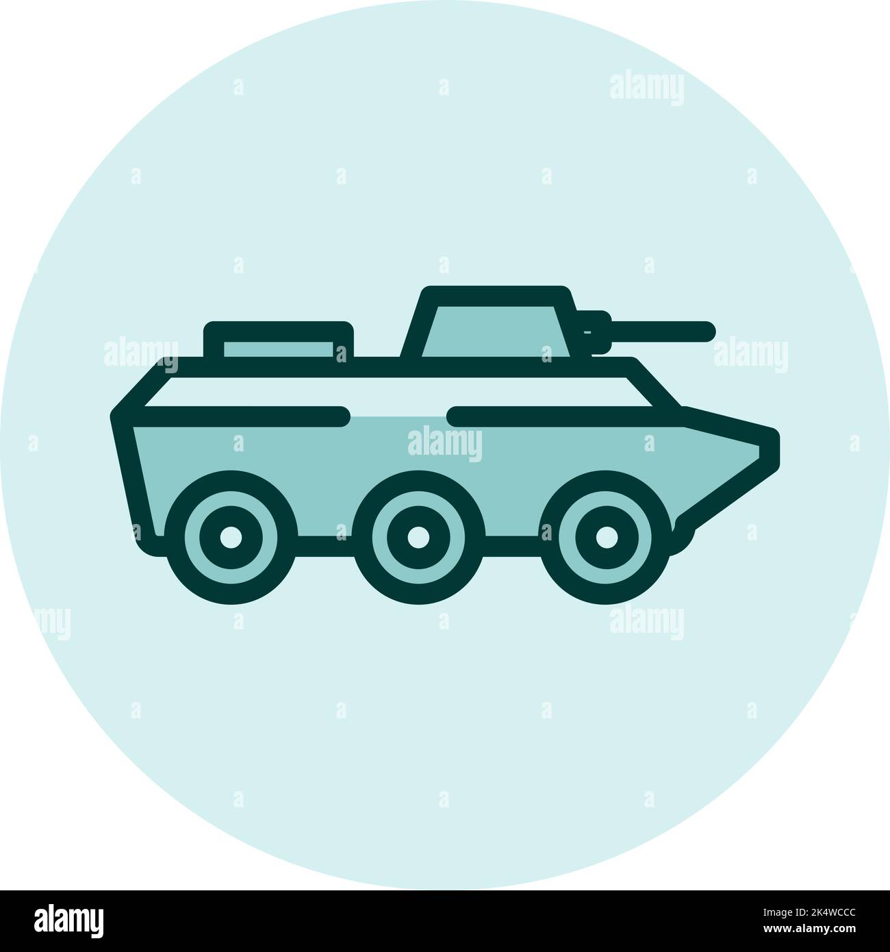 Véhicule militaire, illustration, vecteur sur fond blanc. Illustration de Vecteur