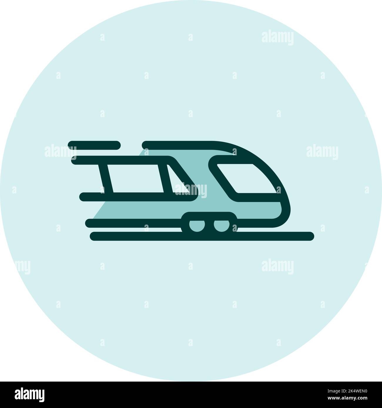 Train de vitesse, illustration, vecteur sur fond blanc. Illustration de Vecteur