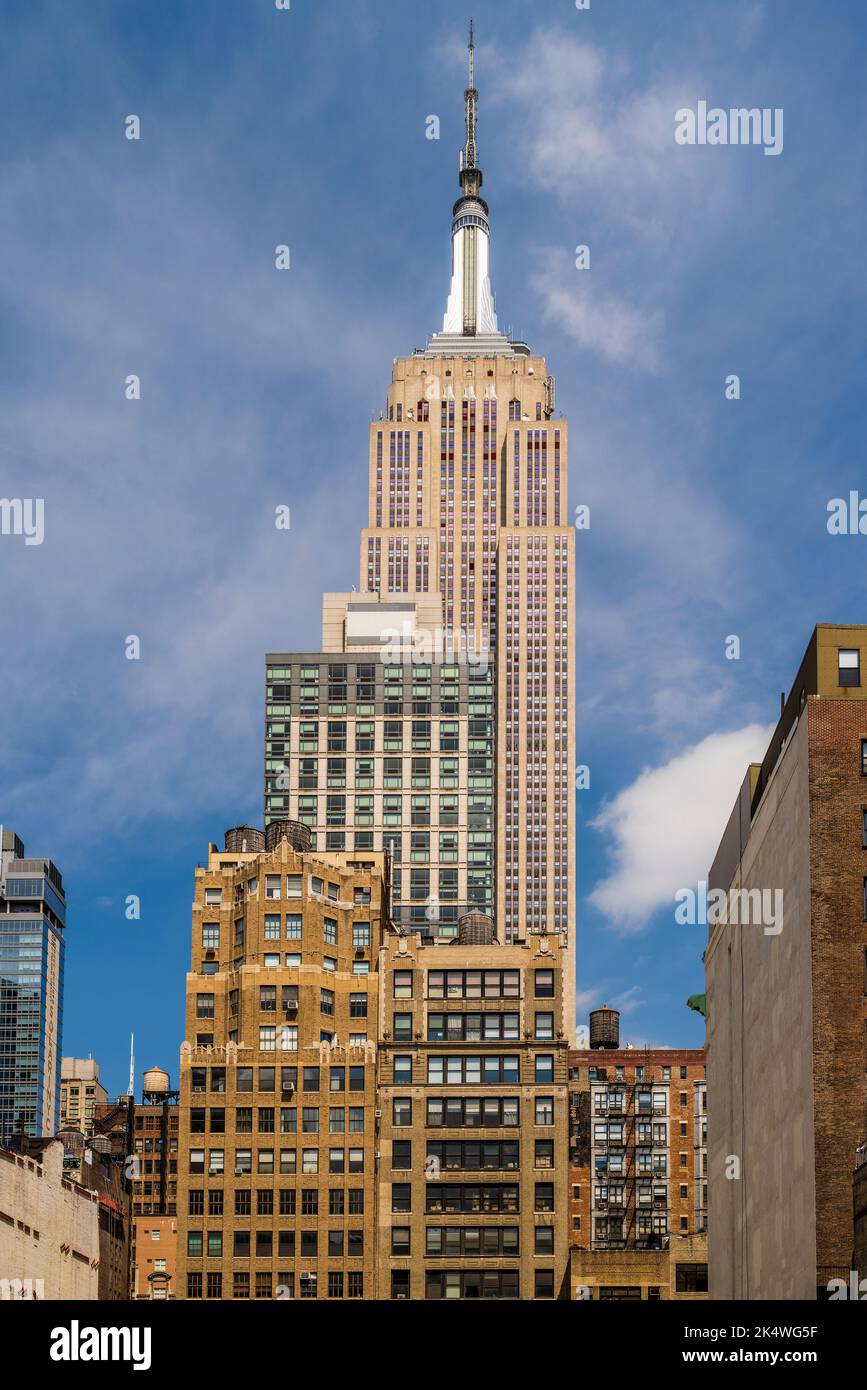 Empire State Building, Manhattan, New York, USA Banque D'Images