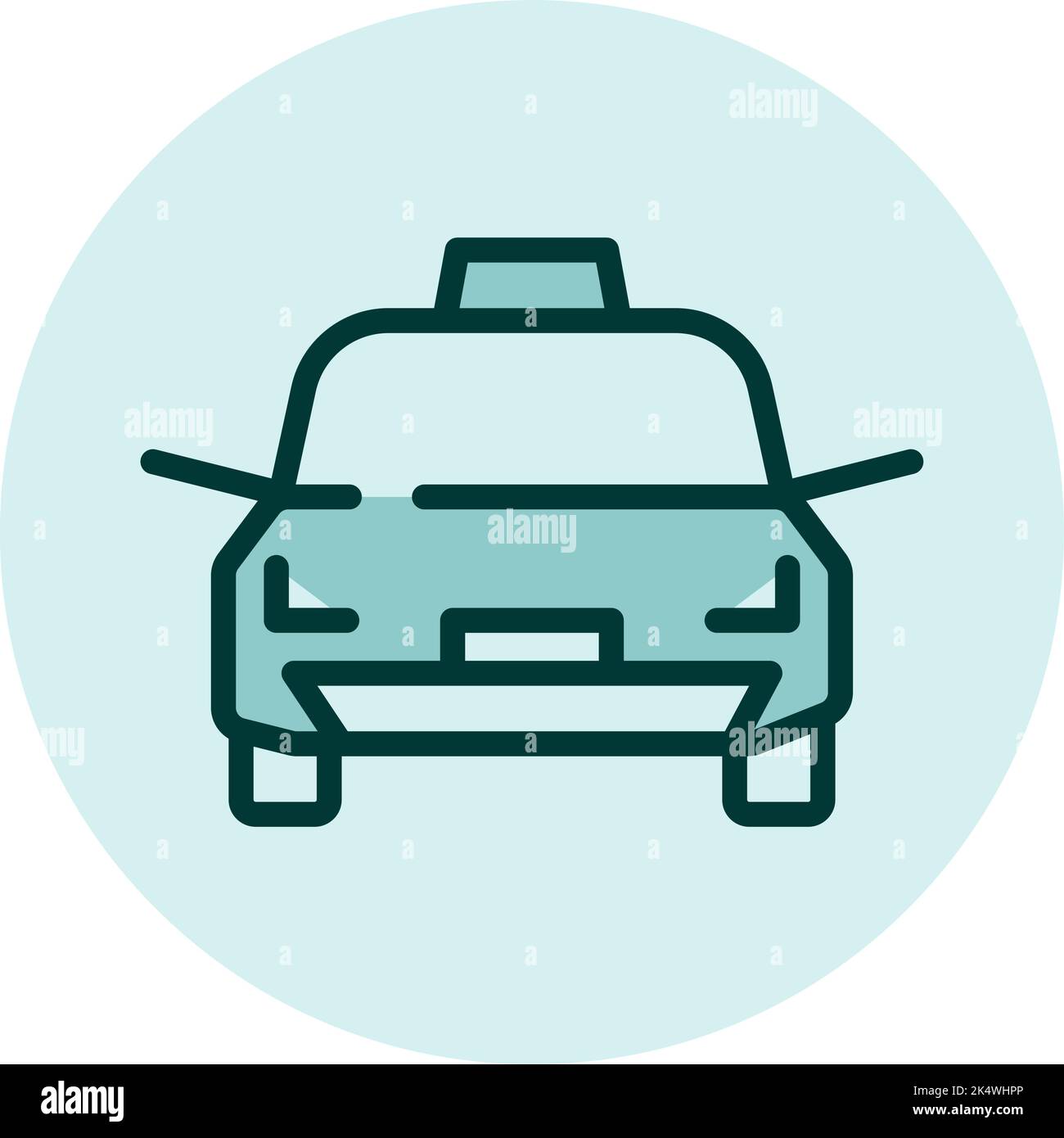 Taxi CAB, illustration, vecteur sur fond blanc. Illustration de Vecteur