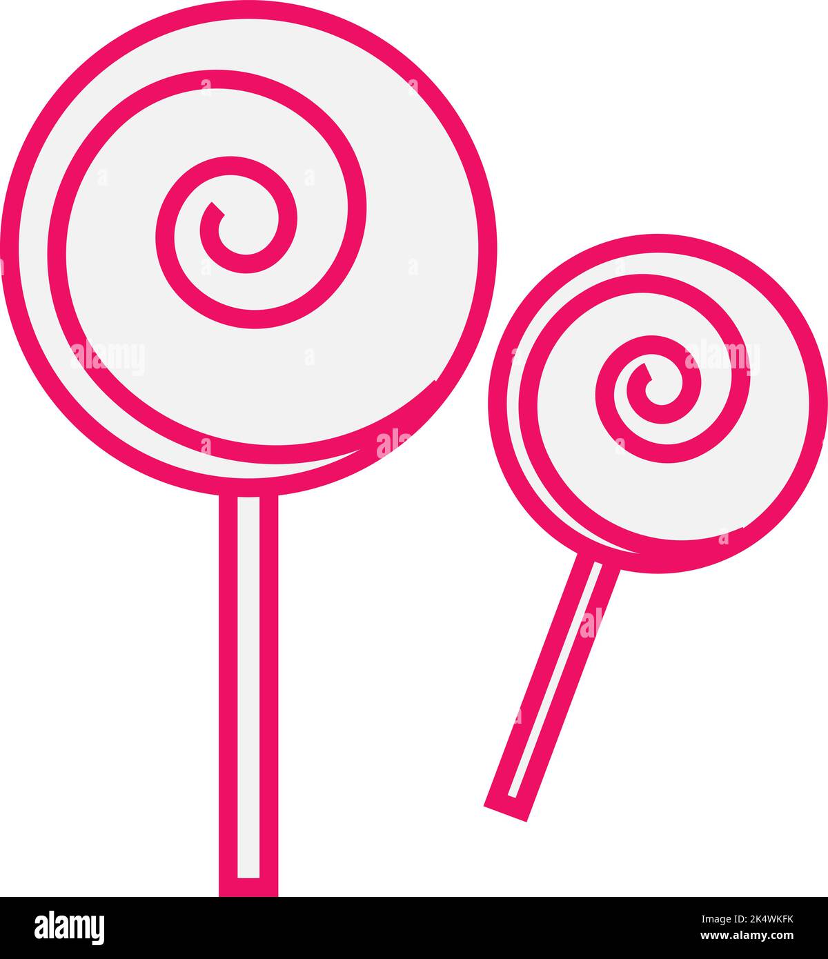 Party lipop, illustration, vecteur sur fond blanc. Illustration de Vecteur