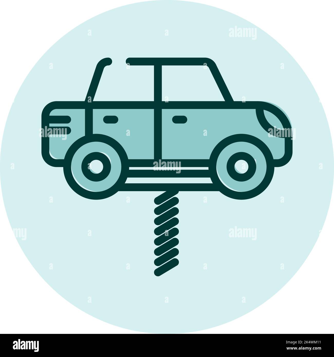 Vérification du moteur de la voiture, illustration, vecteur sur fond blanc. Illustration de Vecteur