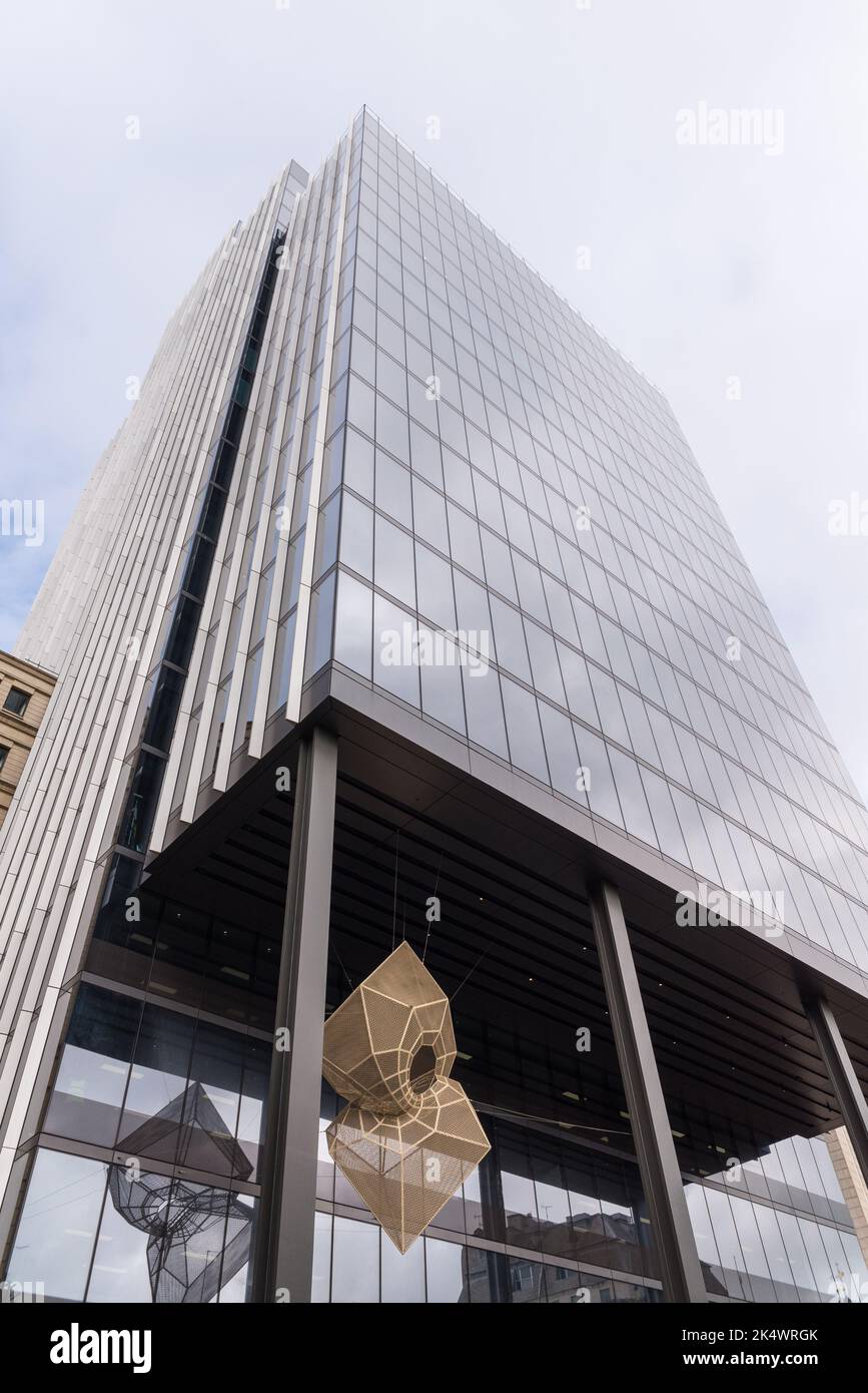 103 Colmore Row, Birmingham nouveau bloc de bureaux vu de dessous Banque D'Images