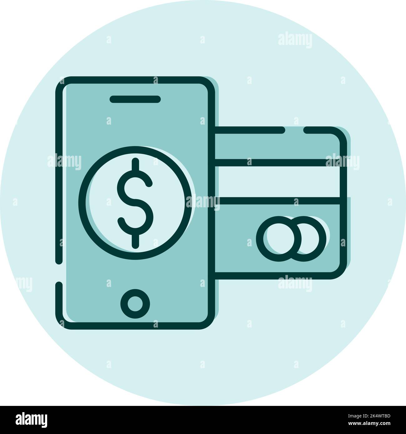 Connexion financière, illustration, vecteur sur fond blanc. Illustration de Vecteur