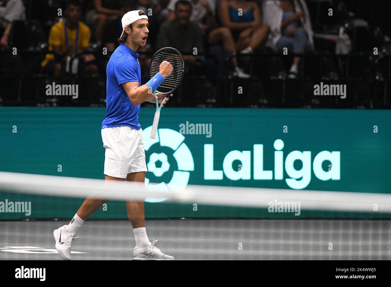 Lorenzo Musetti (Italie). Finale de la coupe Davis, Groupe A (Bologne) Banque D'Images Lorenzo Musetti (Italie). Finale de la coupe Davis, Groupe A (Bologne) Banque D'Images