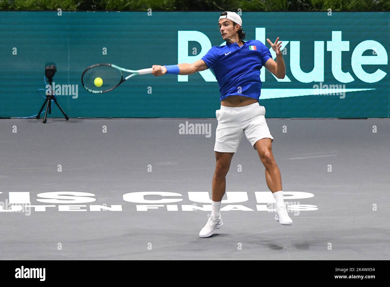 Lorenzo Musetti (Italie). Finale de la coupe Davis, Groupe A (Bologne) Banque D'Images Lorenzo Musetti (Italie). Finale de la coupe Davis, Groupe A (Bologne) Banque D'Images