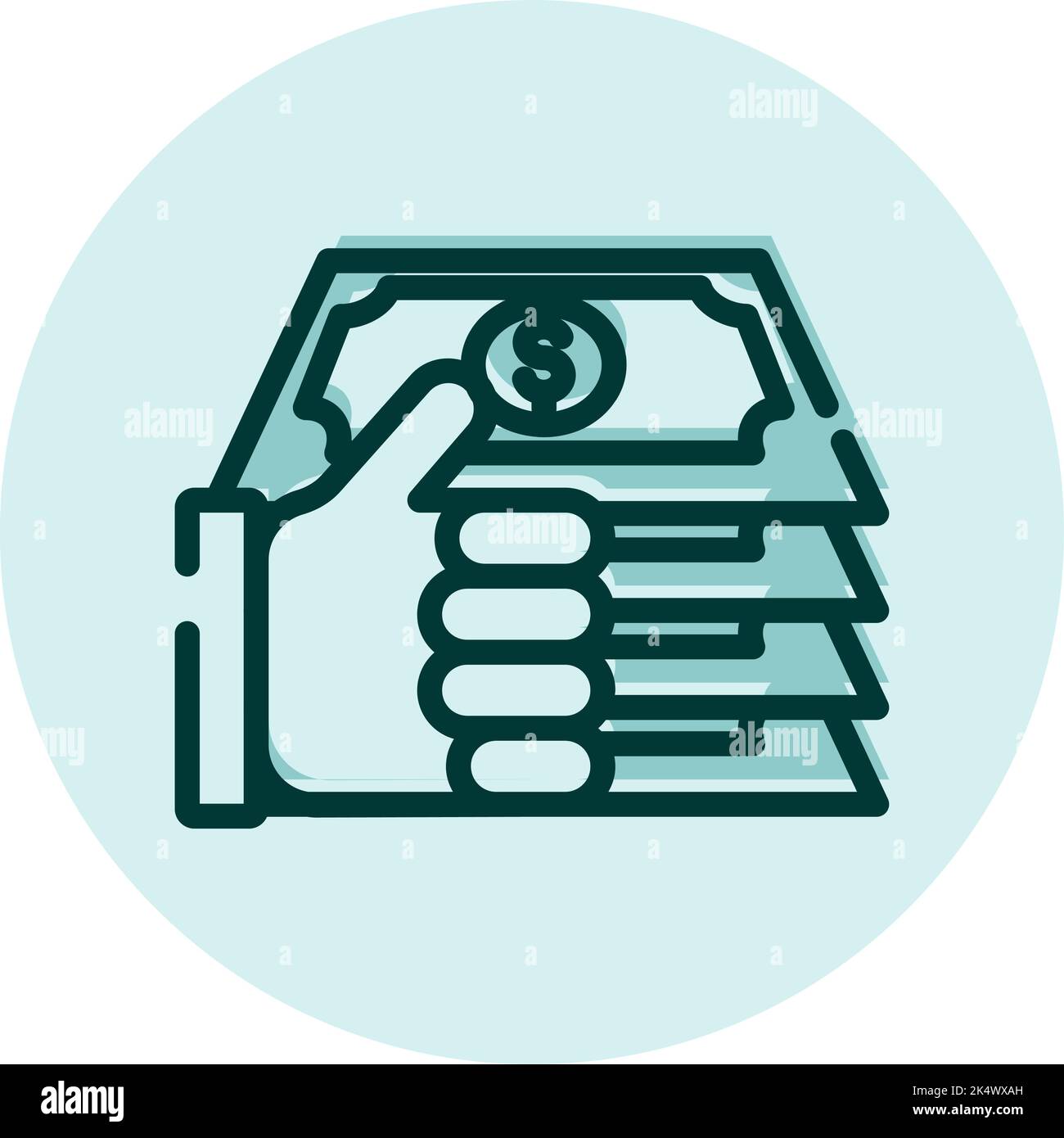 Récession financière, illustration, vecteur sur fond blanc. Illustration de Vecteur