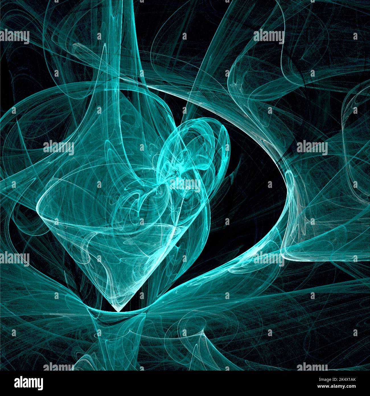 arrière-plan abstrait de lignes bleu clair sur fond noir, réseau neuronal, conception Banque D'Images