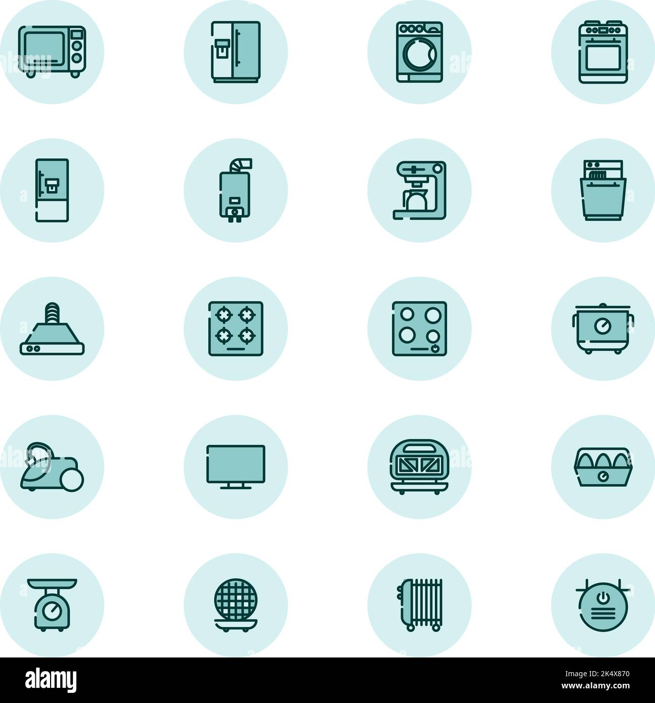 Électronique domestique , illustration, vecteur sur fond blanc. Illustration de Vecteur