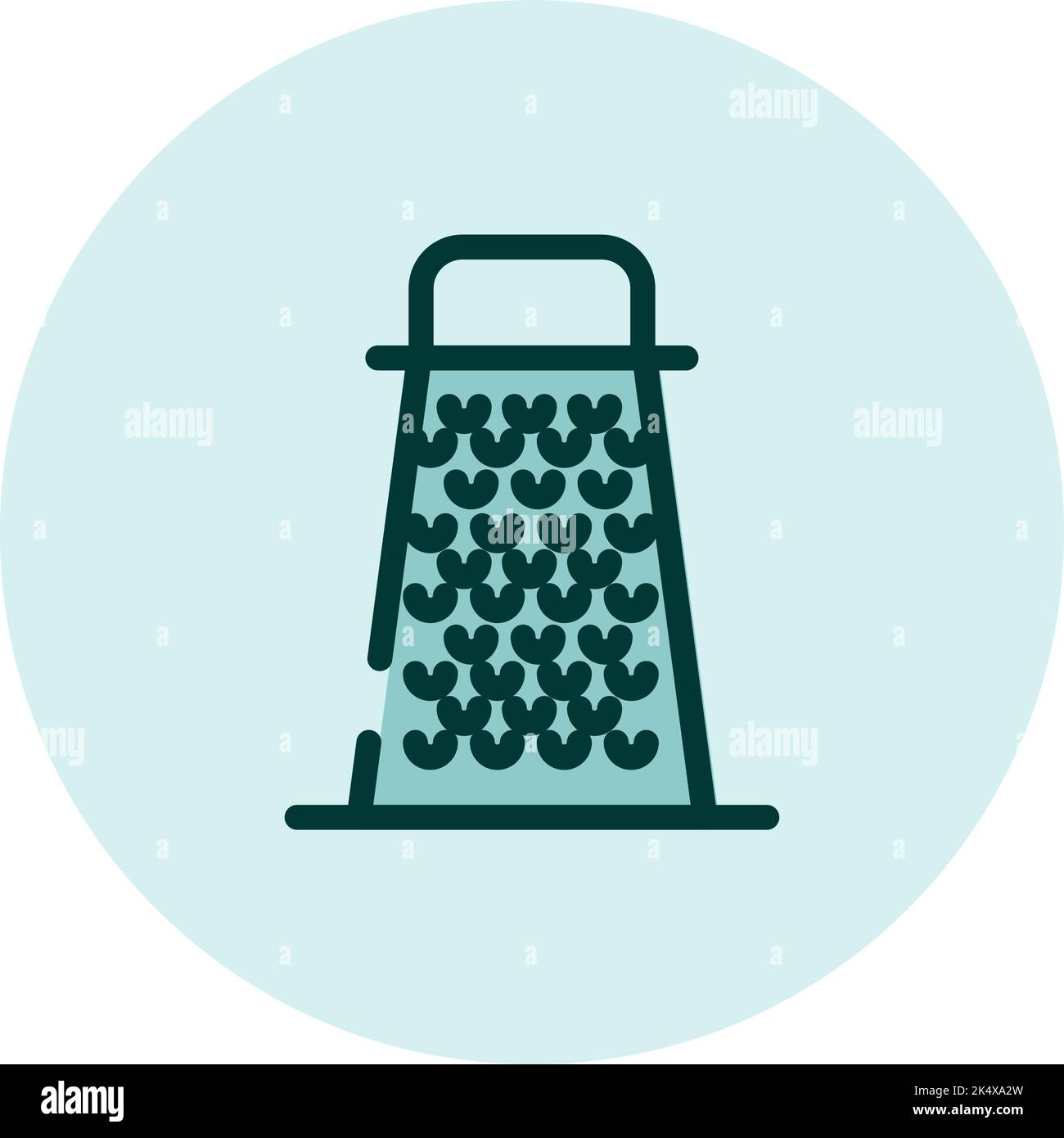 Râpe de cuisine, illustration, vecteur sur fond blanc. Illustration de Vecteur